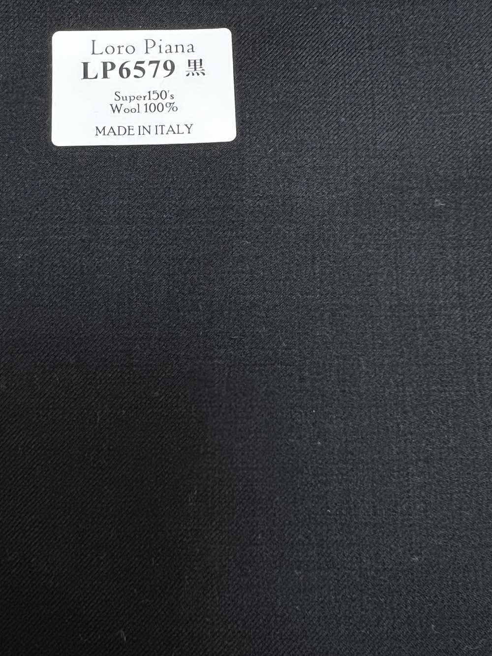LP6579 Loro Piana Super150's noir uni[Tissu] HOSOI SYOJI