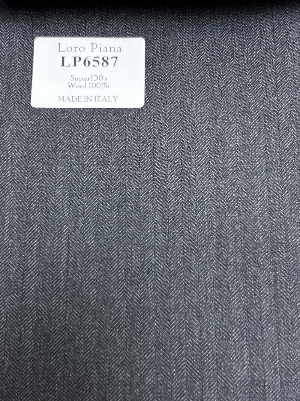 LP6587 Loro Piana Super130's chevron gris[Tissu] HOSOI SYOJI