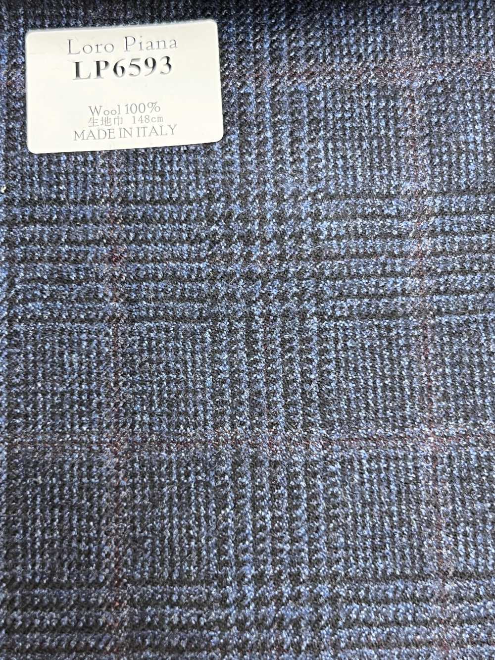LP6593 Loro Piana carreaux bleu marine[Tissu] HOSOI SYOJI
