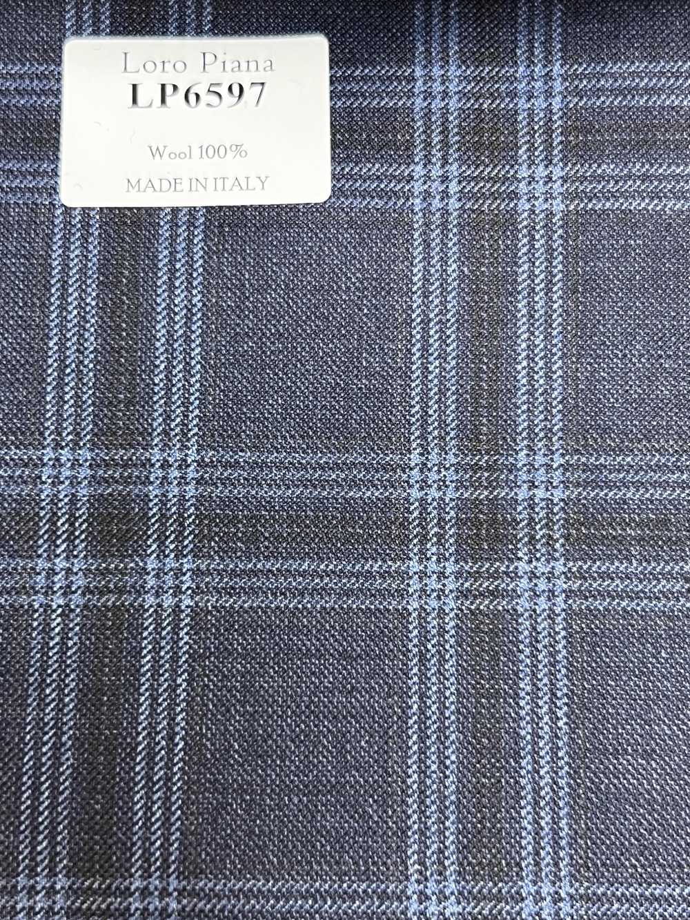 LP6597 Loro Piana carreaux bleu marine[Tissu] HOSOI SYOJI