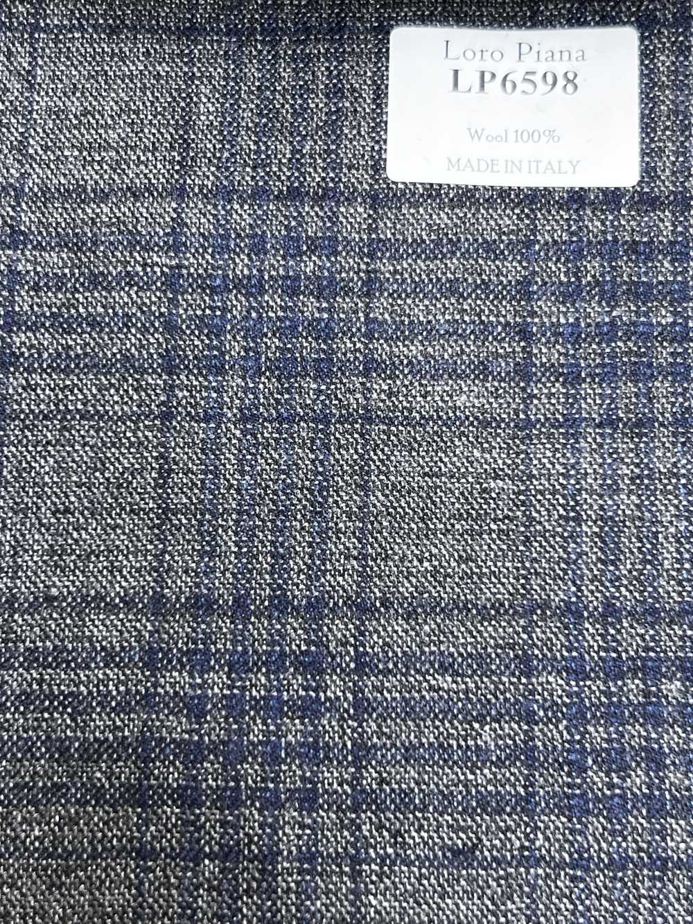 LP6598 Loro Piana à carreaux gris x bleu marine[Tissu] HOSOI SYOJI