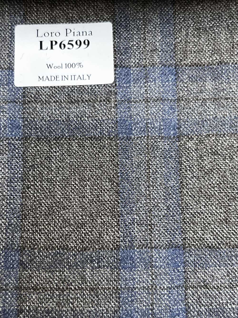 LP6599 Loro Piana à carreaux marron et bleu[Tissu] HOSOI SYOJI