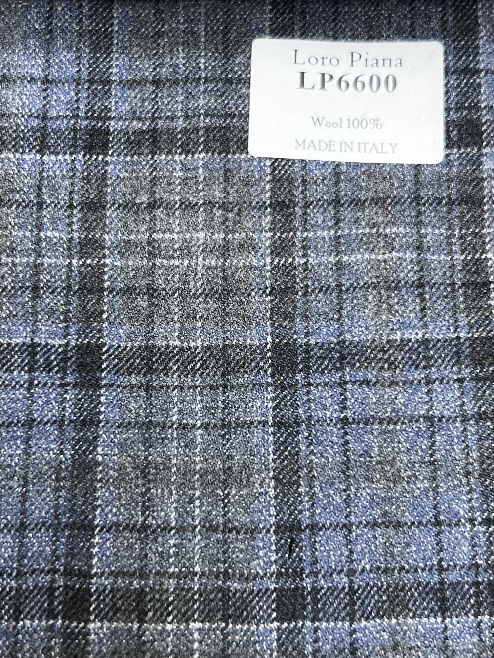 LP6600 Loro Piana à carreaux gris et bleu[Tissu] HOSOI SYOJI