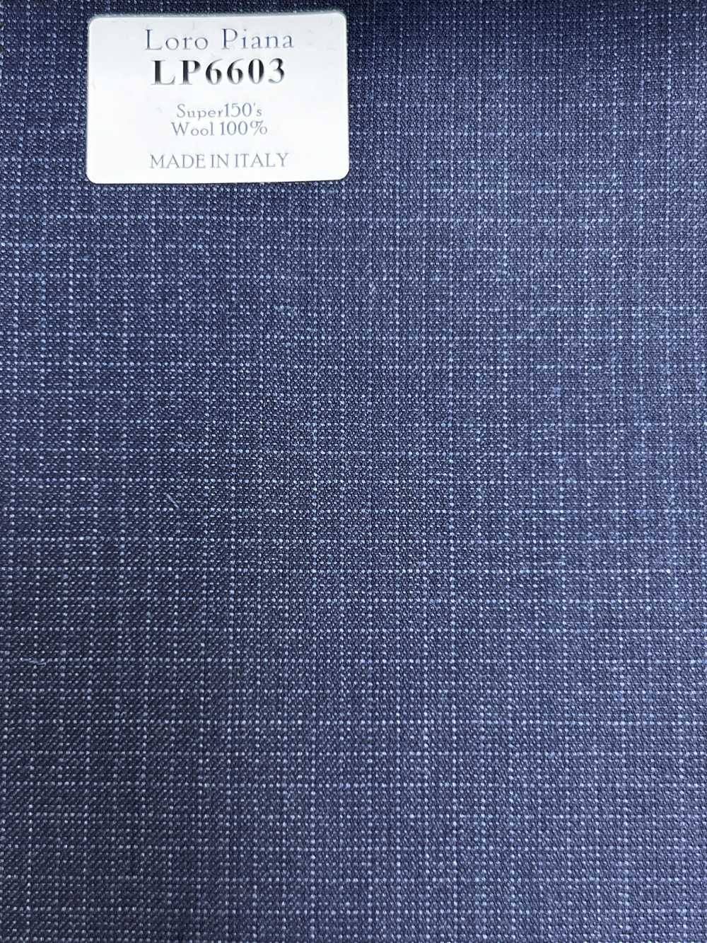 LP6603 Loro Piana Super 150's à carreaux bleu marine[Tissu] HOSOI SYOJI