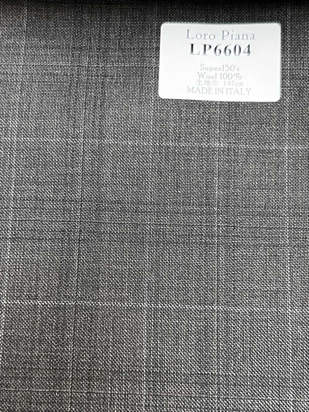 LP6604 Loro Piana Super150's à carreaux marron[Tissu] HOSOI SYOJI