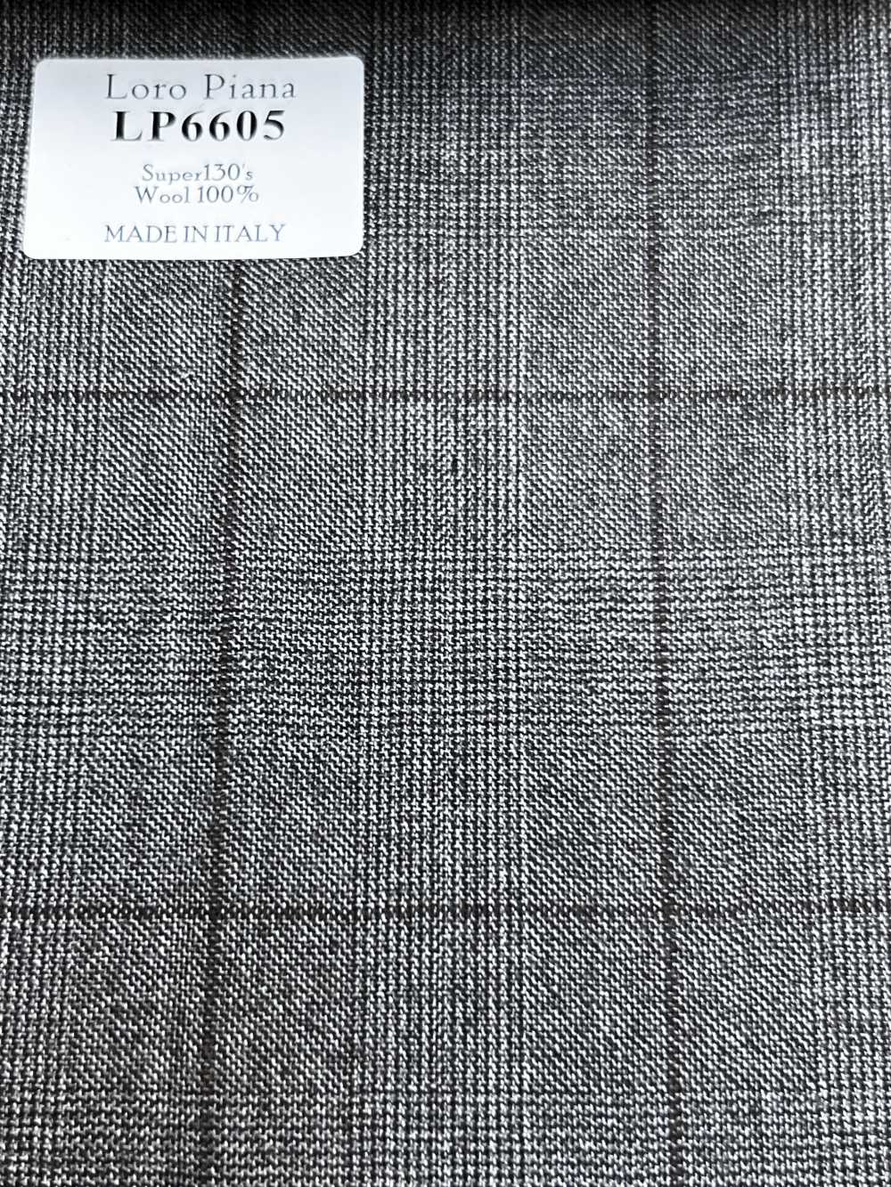 LP6605 Loro Piana Super 130’s à carreaux marron[Tissu] HOSOI SYOJI