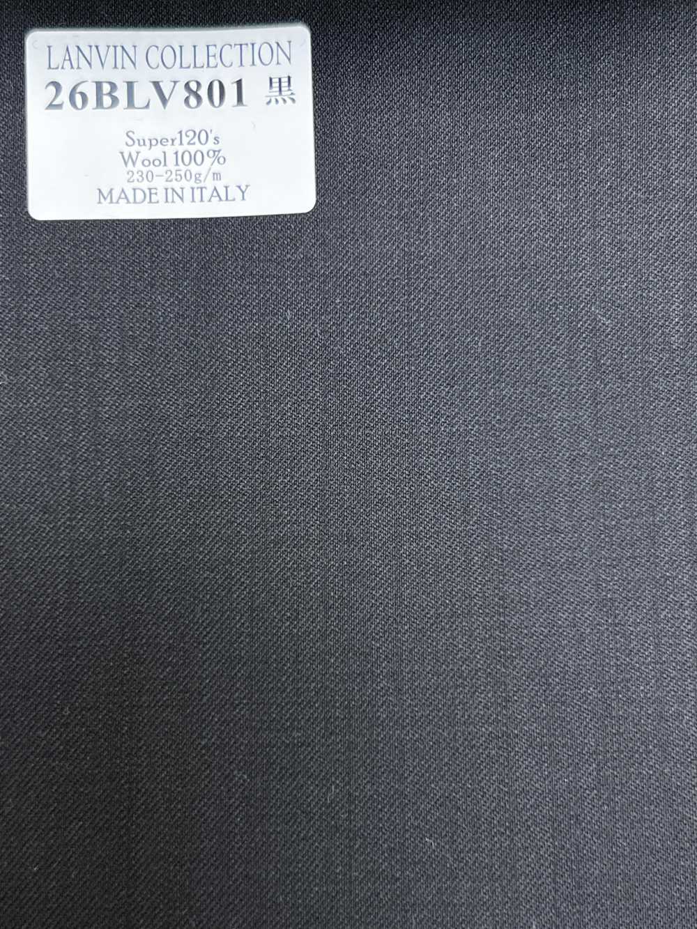 26BLV801 LANVIN COLLECTION Super 120's Noir sans motif[Textile] HOSOI SYOJI