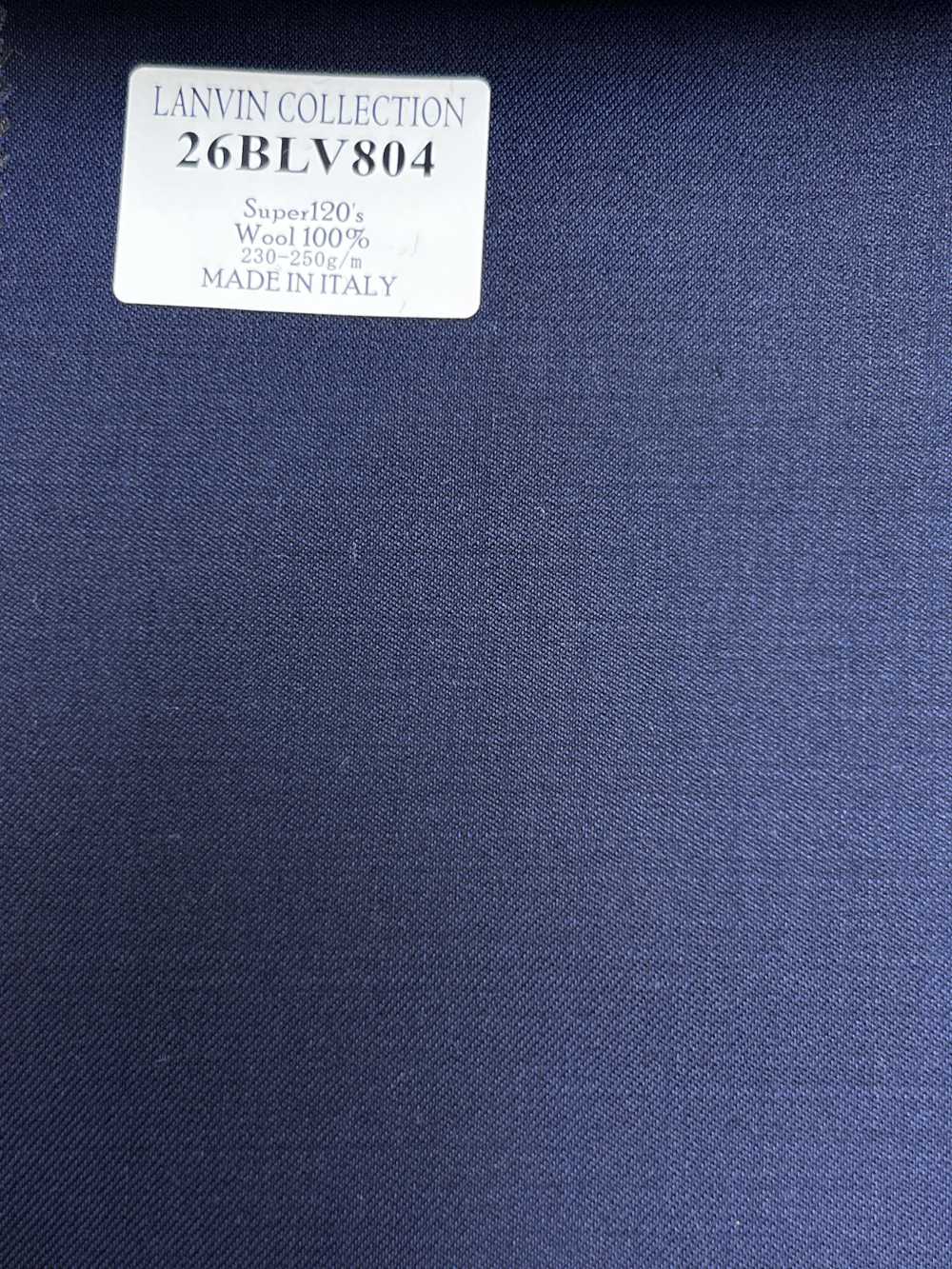 26BLV804 LANVIN COLLECTION Super120's bleu marine uni[Textile] HOSOI SYOJI