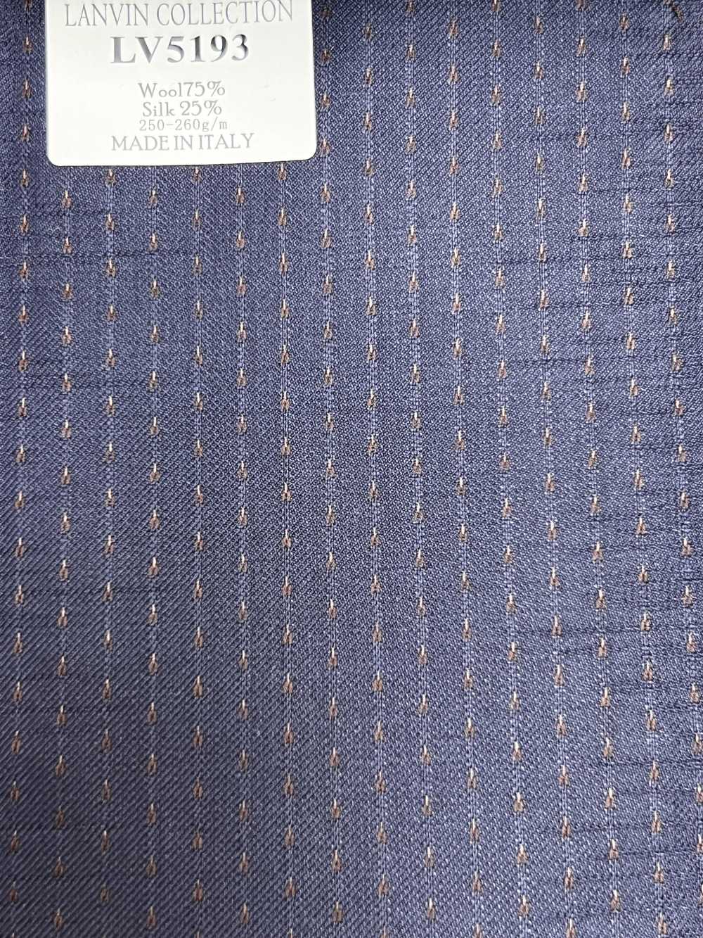 LV5193 LANVIN COLLECTION Rayure bleu marine × marron[Tissu] HOSOI SYOJI