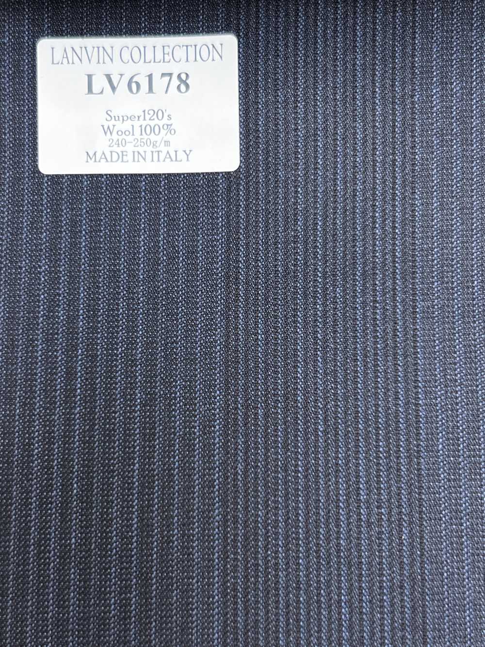 LV6178 LANVIN COLLECTION Rayure bleu marine Super120's[Tissu] HOSOI SYOJI
