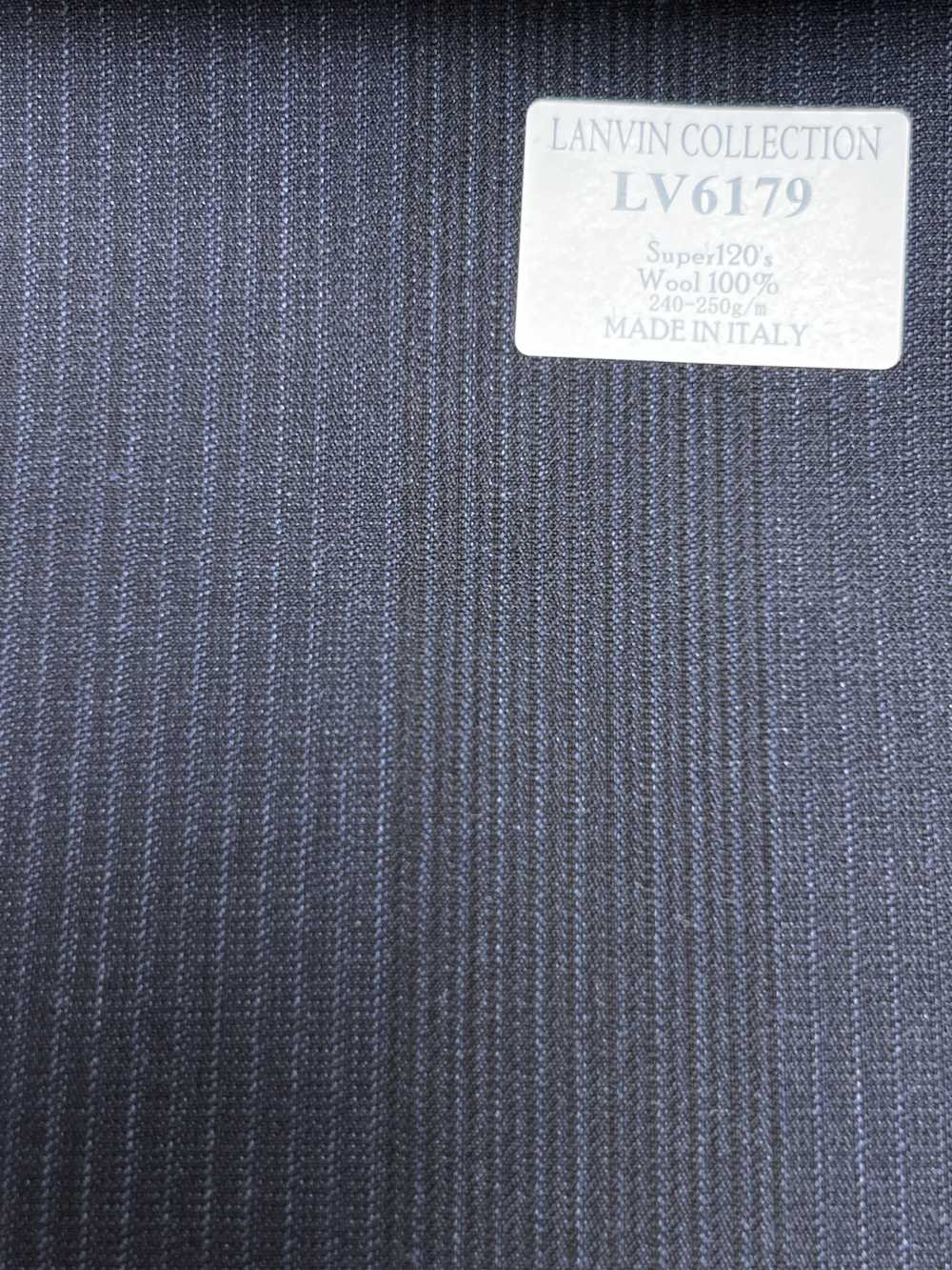 LV6179 LANVIN COLLECTION Super120's Rayure bleu marine foncé[Tissu] HOSOI SYOJI
