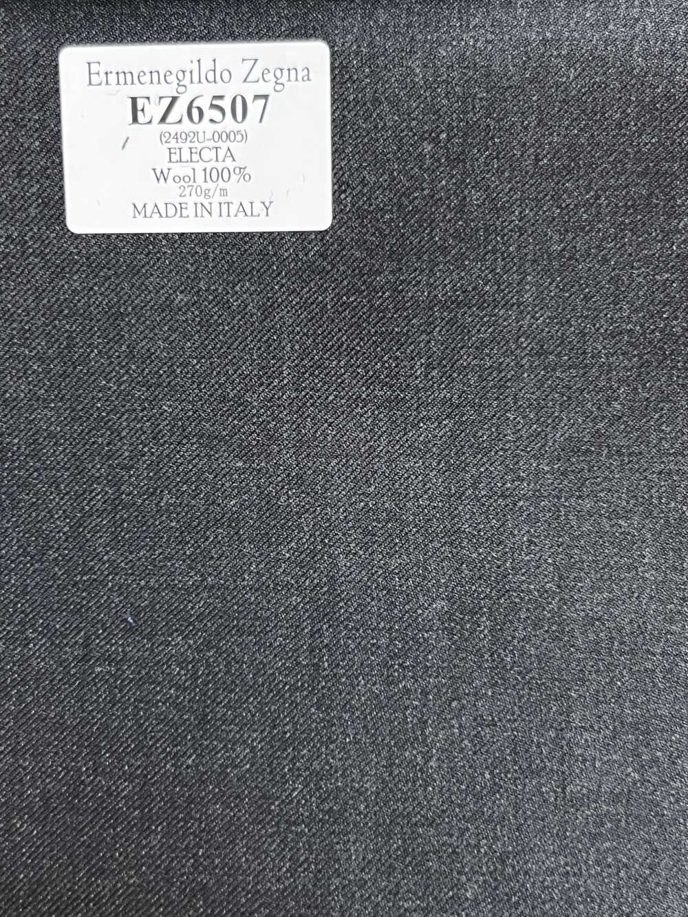 EZ6507 Ermenegildo Zegna ELECTA gris foncé uni[Tissu] HOSOI SYOJI