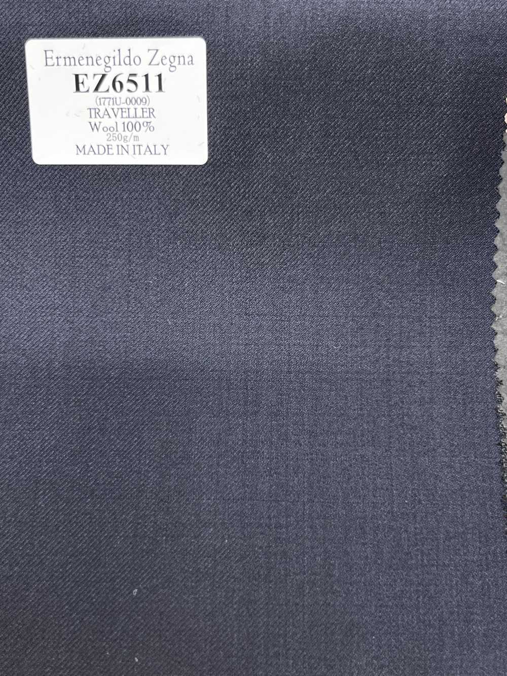 EZ6511 Ermenegildo Zegna TRAVELLER Bleu marine foncé uni[Tissu] HOSOI SYOJI