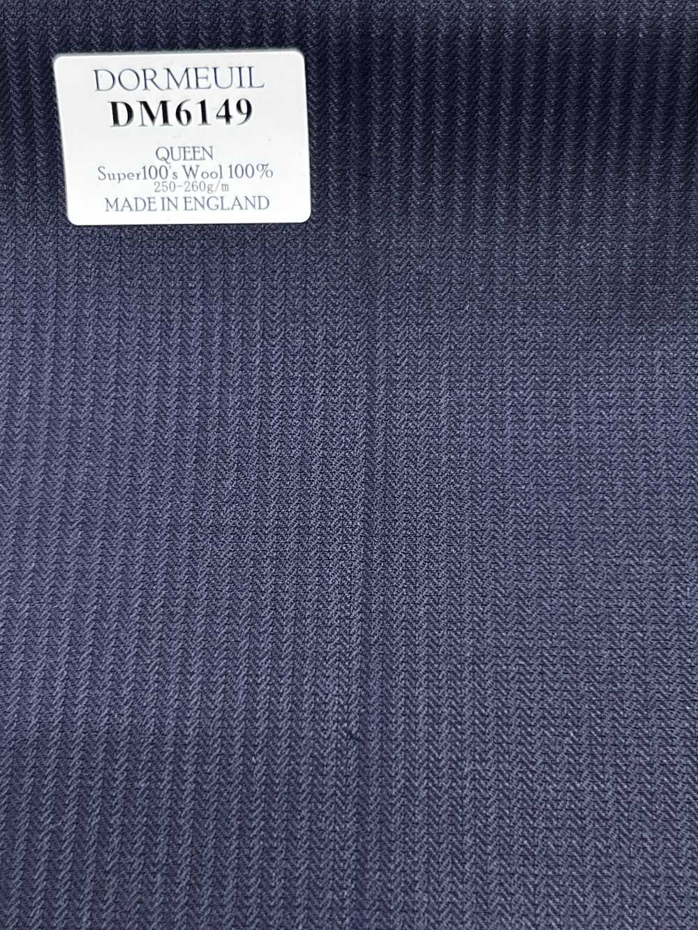 DM6149 DORMEUIL QUEEN Super100's rayure bleu marine[Tissu] HOSOI SYOJI