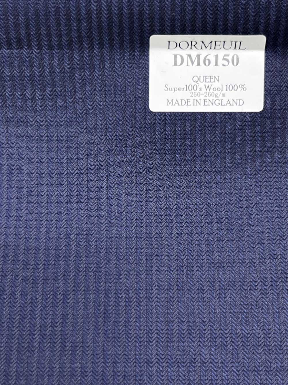 DM6150 DORMEUIL QUEEN Super100's rayure bleu marine[Tissu] HOSOI SYOJI