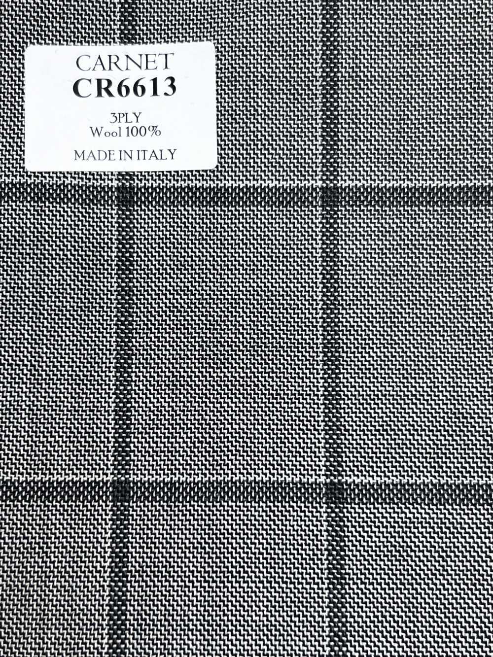 CR6613 CARNET 3 plis à carreaux gris clair[Tissu] HOSOI SYOJI