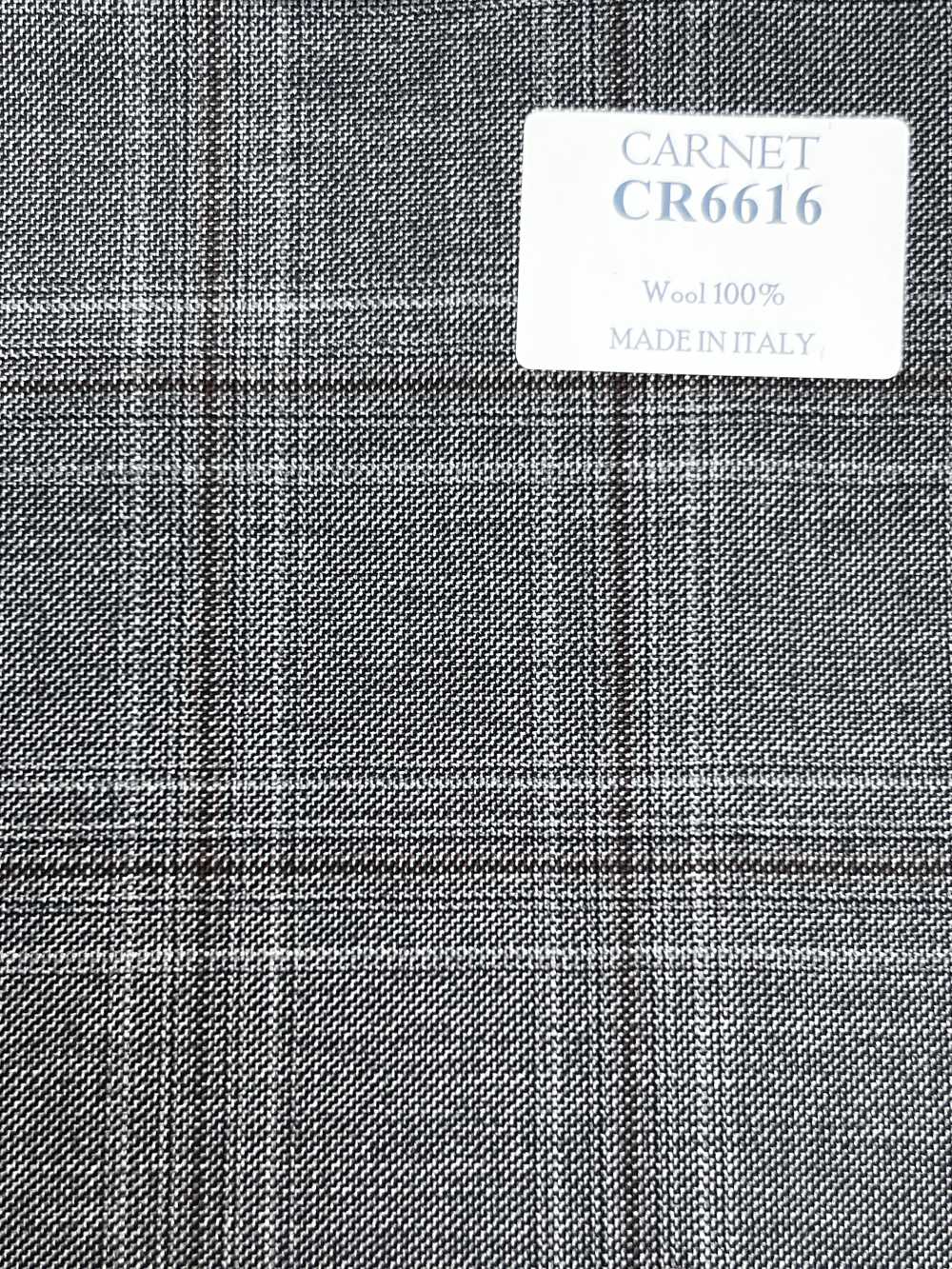 CR6616 CARNET Carreaux gris et marron[Tissu] HOSOI SYOJI
