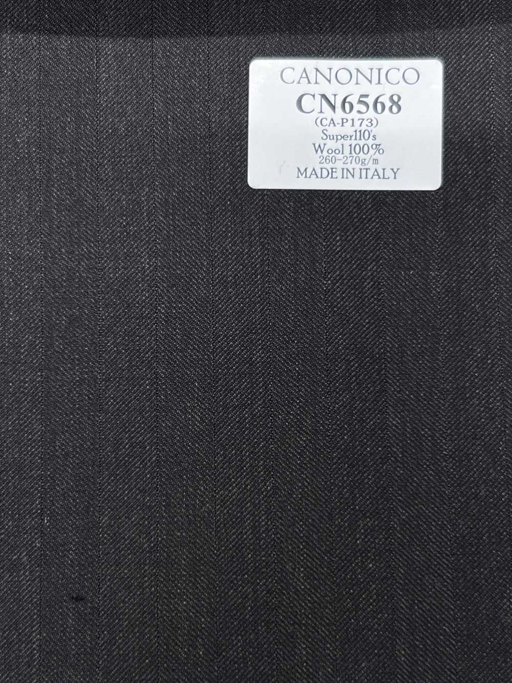 CN6568 CANONICO Super110's rayure marron foncé[Tissu] HOSOI SYOJI