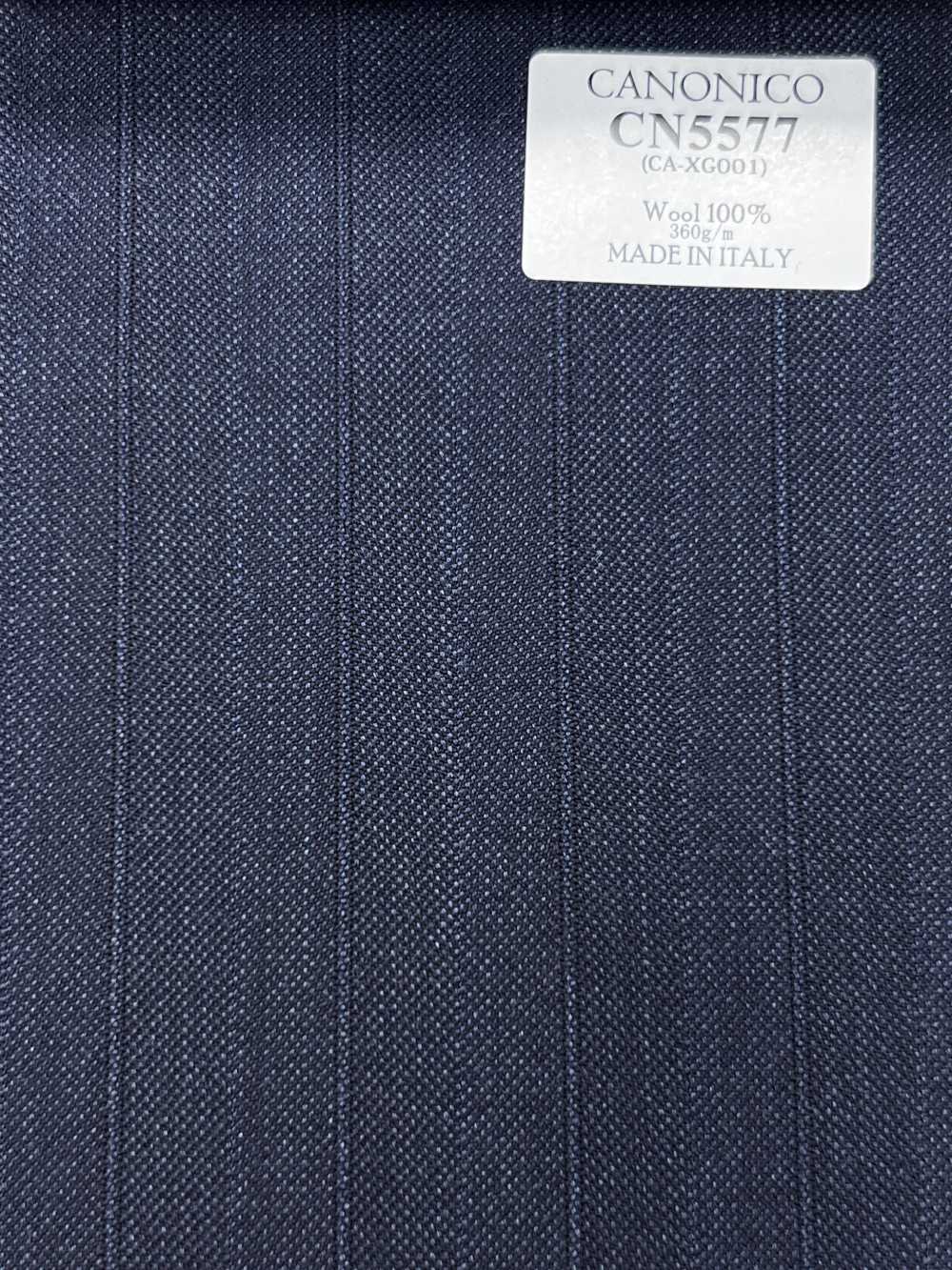 CN5577 CANONICO Super 110's rayure bleu marine[Textile] HOSOI SYOJI