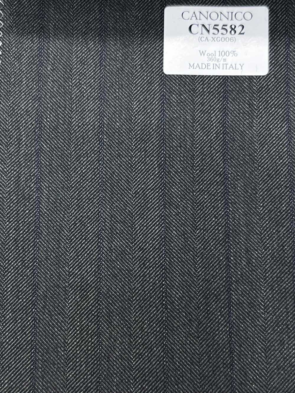 CN5582 CANONICO Super 110's Rayure vert × bleu marine[Textile] HOSOI SYOJI
