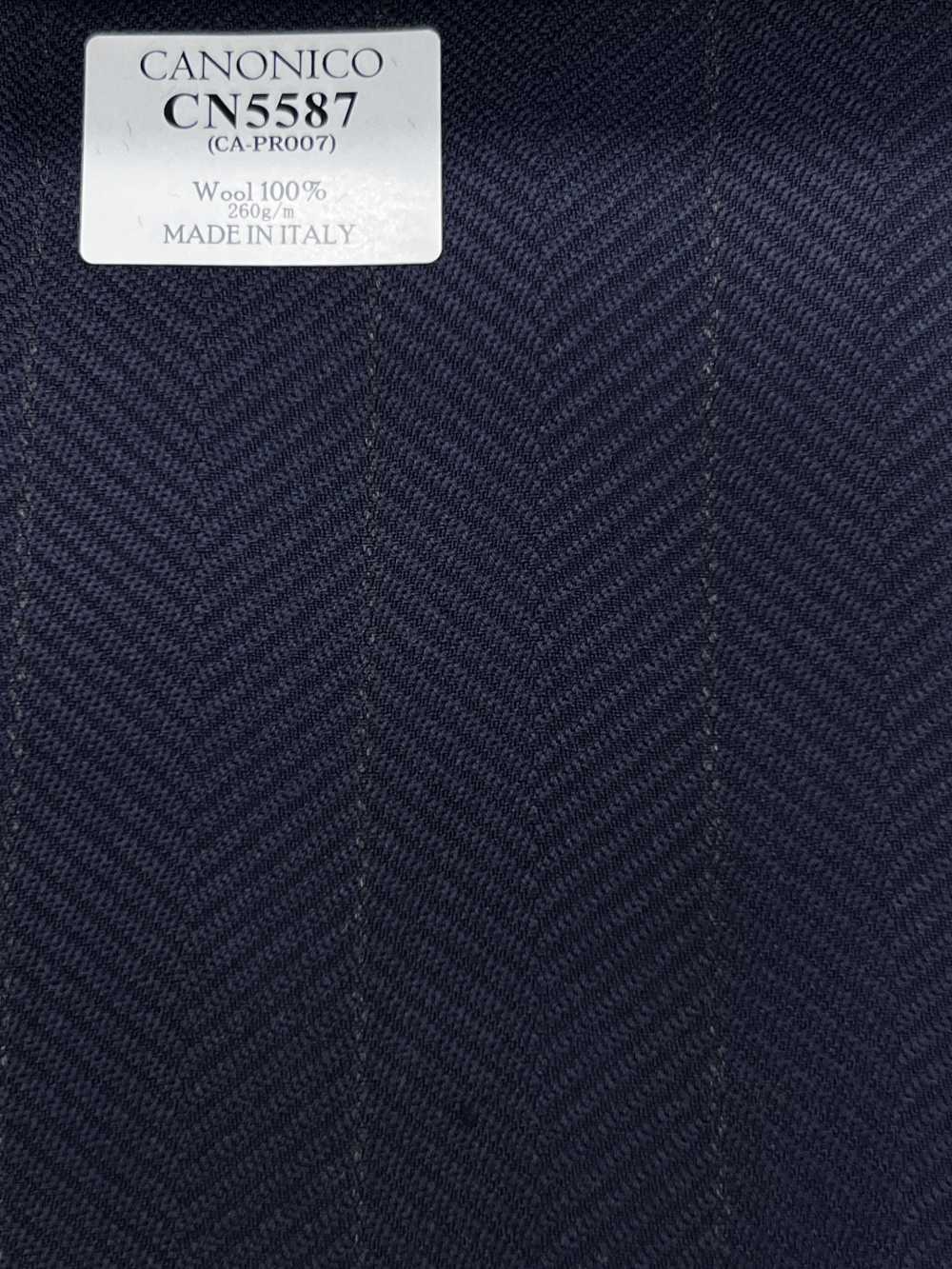 CN5587 CANONICO Super110's carreaux bleu marine[Textile] HOSOI SYOJI