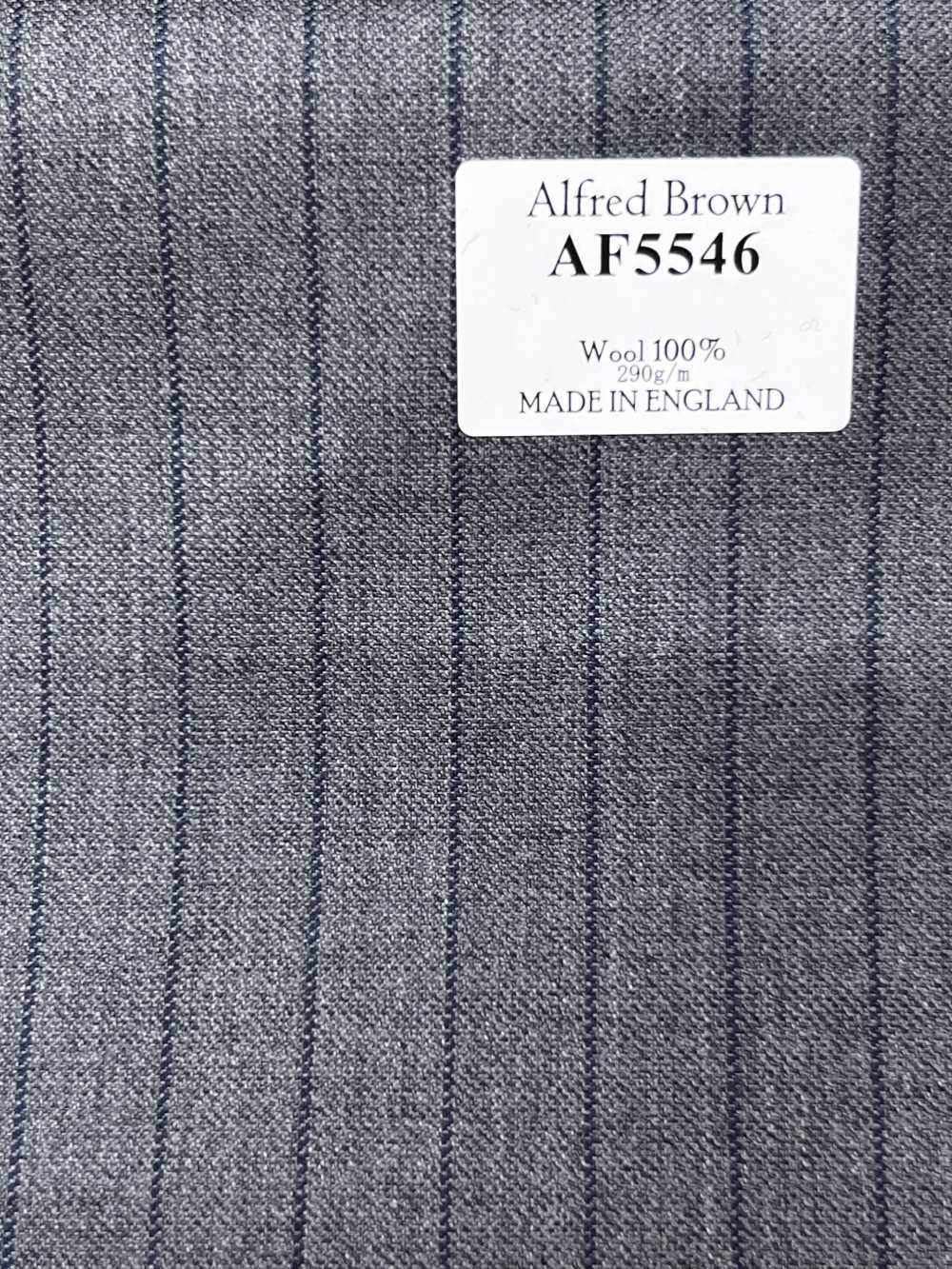 AF5546 Alfred Brown Rayure gris × bleu marine[Textile] HOSOI SYOJI
