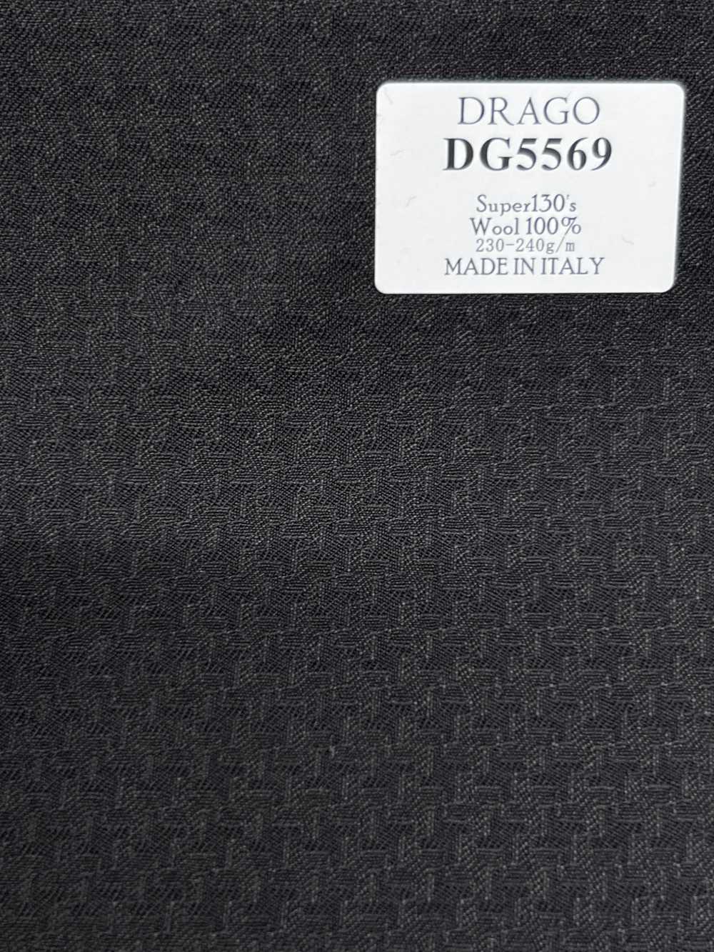 DG5569 DRAGO Super 130's pied-de-poule anthracite[Tissu] HOSOI SYOJI