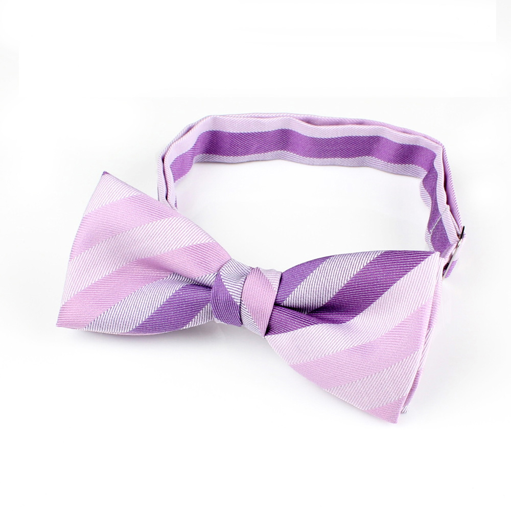 RBF-07 Fabriqué Au Royaume-Uni Ringhart Textile Striped Purple Bow Tie[Accessoires Formels] Yamamoto(EXCY)