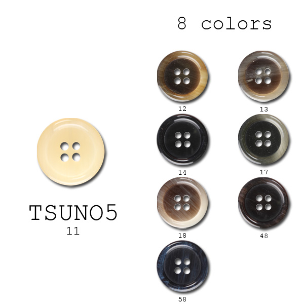 TSUNO 5 Boutons En Polyester Pour Costumes Et Vestes [outlet] Koutoku Button