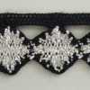 Argent Pailleté × Noir