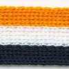 Orange mandarine×blanc cassé×bleu nuit