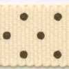 Crème X Pois Marron Foncé