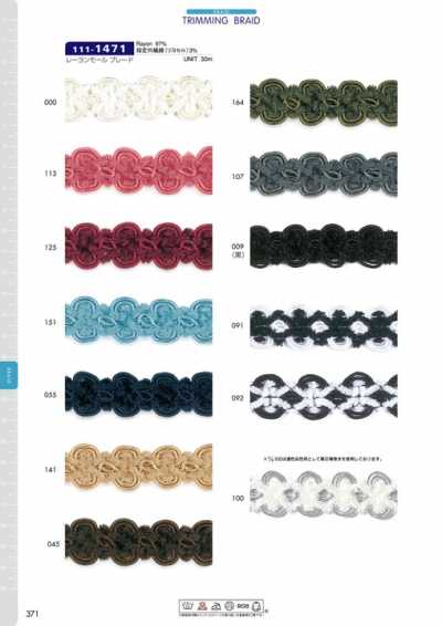 111-1471 Galon chenille en rayonne env. 20 mm
