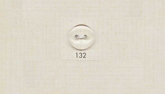 132 DAIYA BUTTONS Bouton transparent en polyester à deux trous