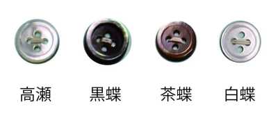 1704MAT Bouton en coquillage 4 trous MAT (finition mate) 17 mm