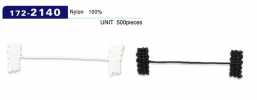 172-2140 Cordon tressé type stoppeur pour boucle de bouton et doublure, longueur totale 52 mm (lot de 500)