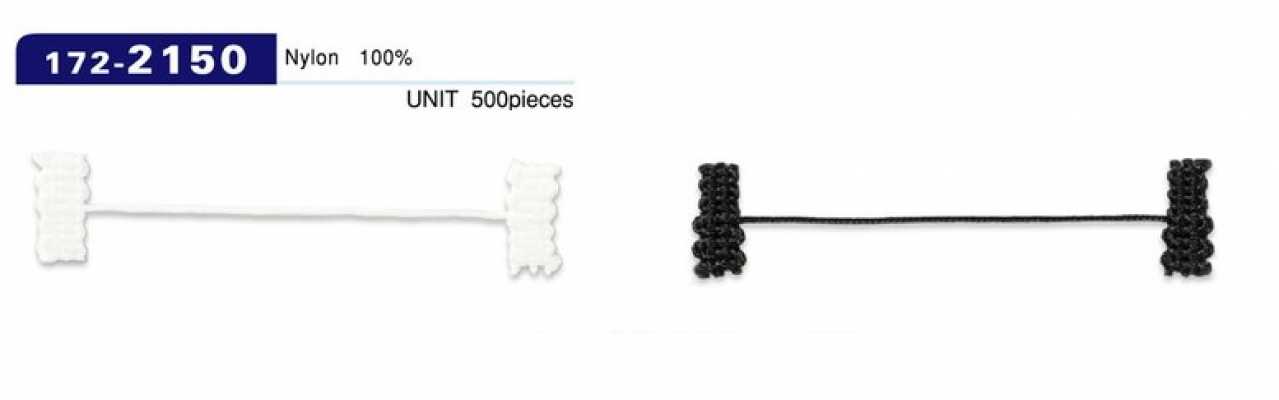 172-2150 Cordon tressé type bloqueur de doublure pour boucle de bouton, longueur totale 62 mm (qté 500)