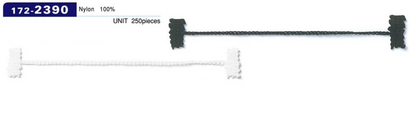 172-2390 Stoppeur pour boucle de bouton, type cordon chaîne, longueur totale 102 mm (lot de 250)