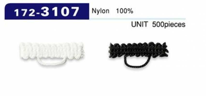 172-3107 Bride de bouton, type cordon tressé, 5 mm x 22 mm (500 pièces)