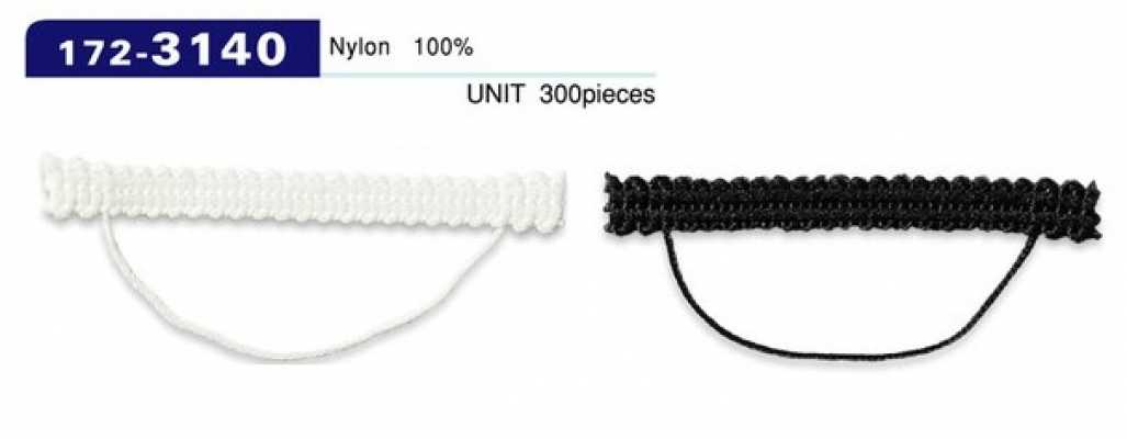 172-3140 Boucle de bouton, type cordon tressé, allongée, 56 mm (300 pièces)