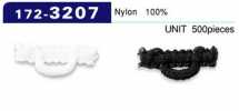 172-3207 Bouton Boucle Type Nylon Laineux Horizontal 22mm (500 Pièces)