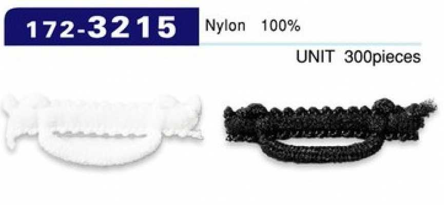 172-3215 Boucle de bouton, type nylon texturé, allongée, 30 mm (300 pcs)