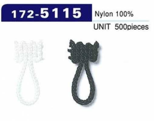 172-5115 Boucle de bouton, type cordon tressé, longueur totale 23 mm (lot de 500)