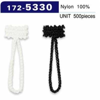 172-5330 Type de cordon à chaînette pour boucle de bouton, longueur totale 38 mm (500 pièces)