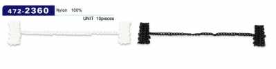 472-2360 Boucleur Doublure Arrêt Chaîne Cordon Type Bouton Boucle Longueur 75mm (10 Pièces)