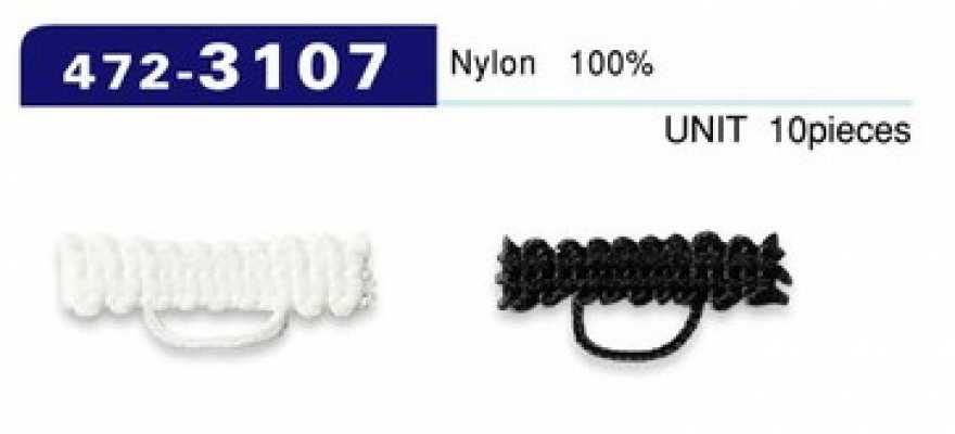 472-3107 Cordon tressé pour boucle de bouton type 5 mm x 22 mm (10 pièces)