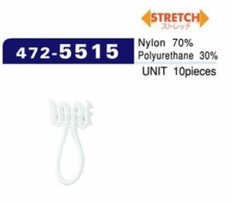 472-5515 Boucle de bouton type élasthanne, moyen (10 pièces)