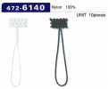 472-6140 Bride pour bouton, type cordon tressé, longueur totale 52 mm (10 pièces)