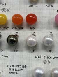 484MS Matériau En Urée Semblable à Une Perle Avec Bouton à Tige Demi-anneau DAIYA BUTTON(DAIYA BUTTON) Sous-photo