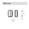 537-4 Lot de boucles